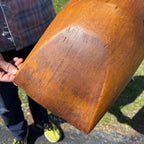 Antique Primitive Hand Carved Wooden Grain Scoop Shovel Farm Tool Rustic Decor