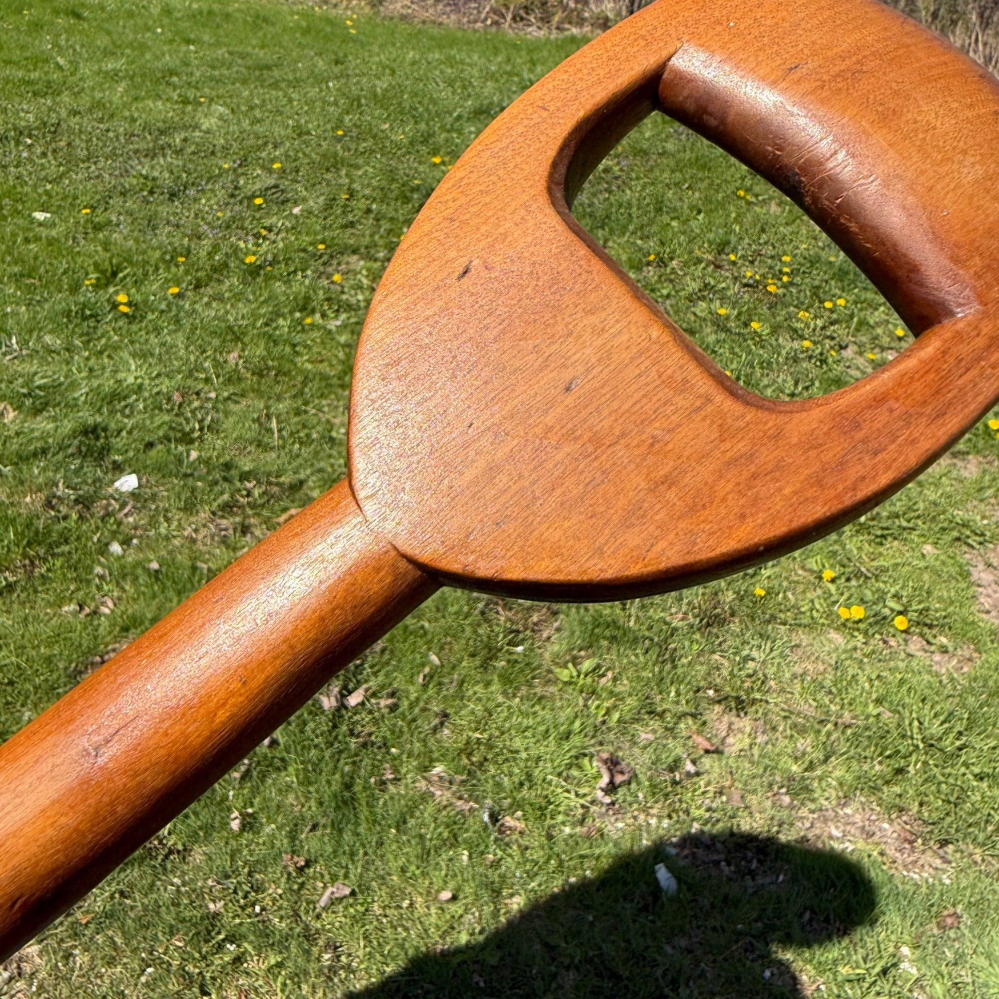 Antique Primitive Hand Carved Wooden Grain Scoop Shovel Farm Tool Rustic Decor