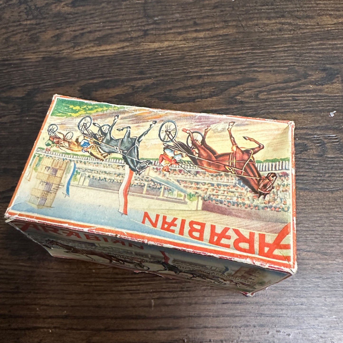 Vintage 1950s Arabian Racing Horse Windup Toy DGM West Germany + Box