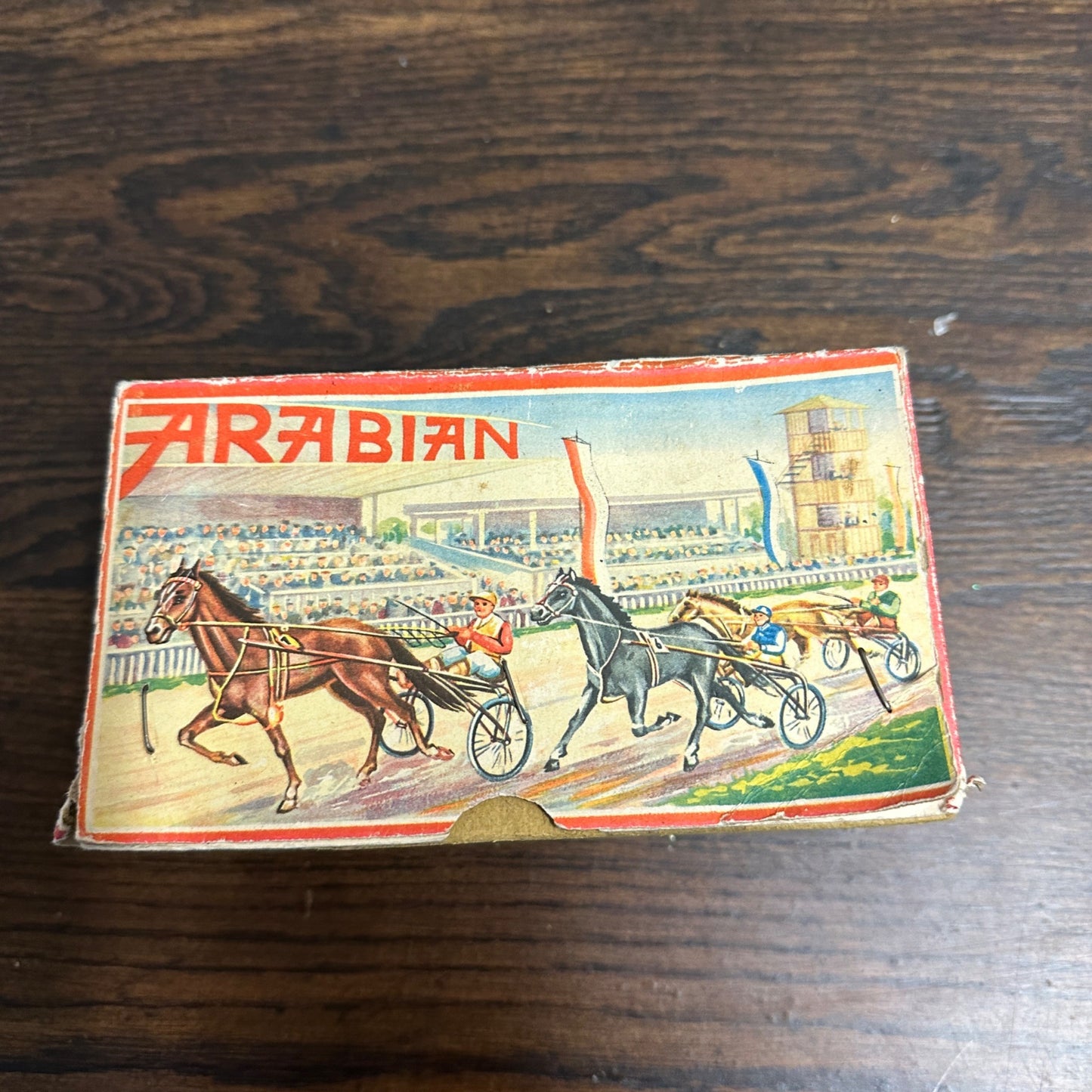 Vintage 1950s Arabian Racing Horse Windup Toy DGM West Germany + Box