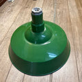 Vintage 18" Green Porcelain Enamel Industrial Barn Light Gas Station Oil and Gas
