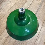 Vintage 18" Green Porcelain Enamel Industrial Barn Light Gas Station Oil and Gas