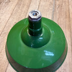 Vintage 18" Green Porcelain Enamel Industrial Barn Light Gas Station Oil and Gas