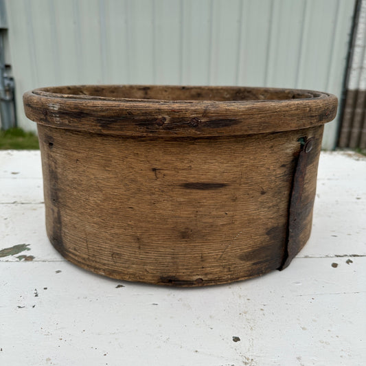 Antique 19th Century Primitive Dry Grain measure Bent Oak Pantry Box Country