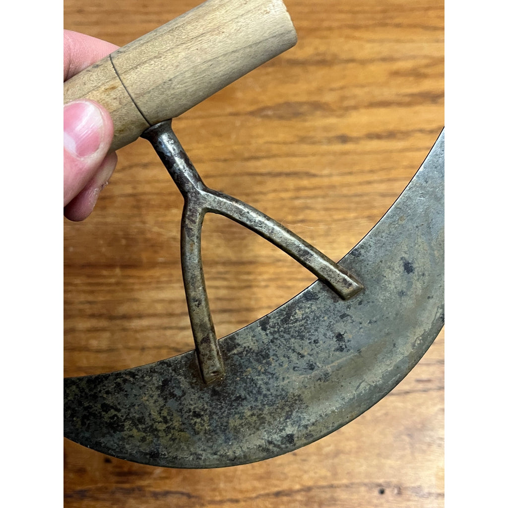 Antique Primitive Cast Steel Food Chopper Dough Cutter Kitchen Decor