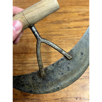 Antique Primitive Cast Steel Food Chopper Dough Cutter Kitchen Decor