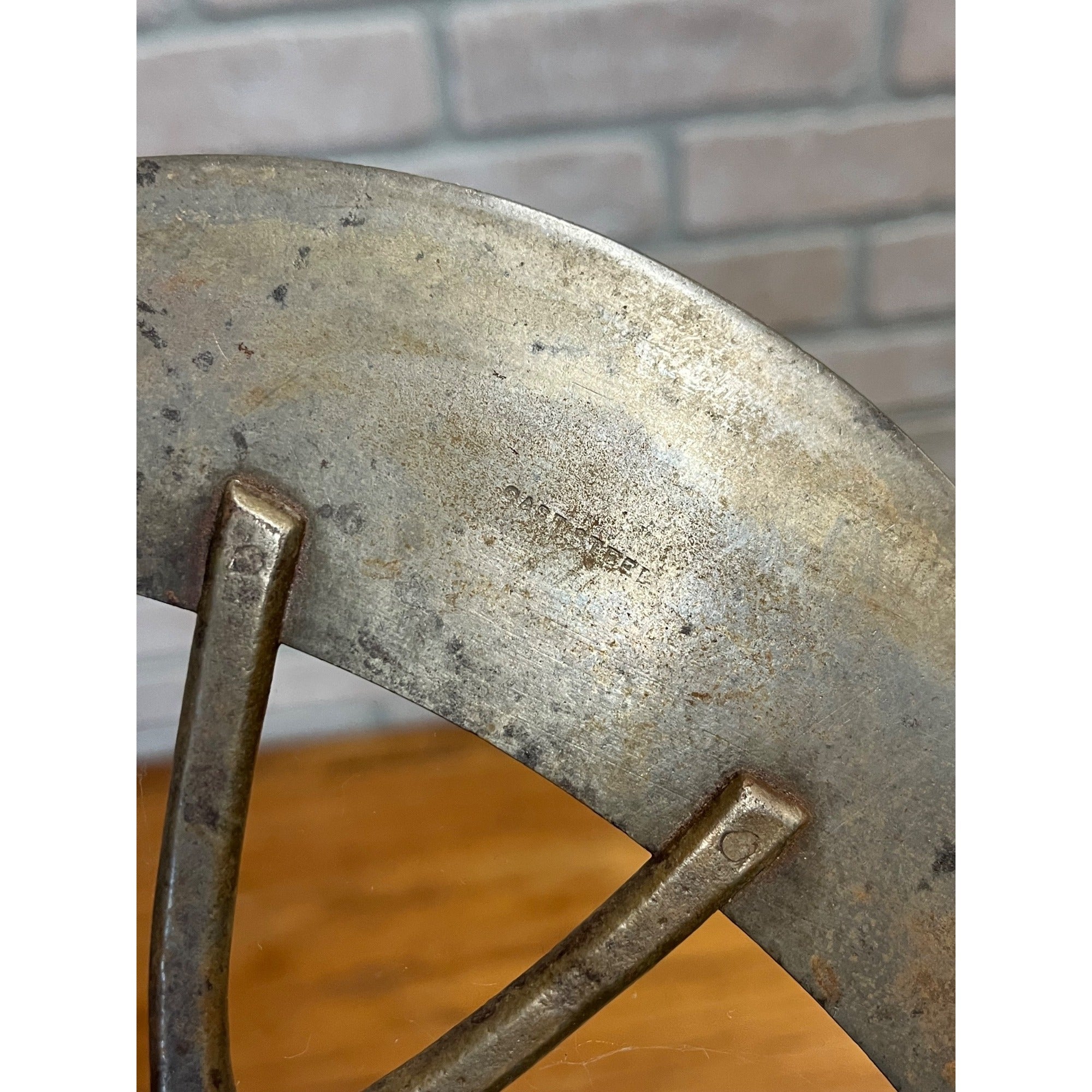 Antique Primitive Cast Steel Food Chopper Dough Cutter Kitchen Decor