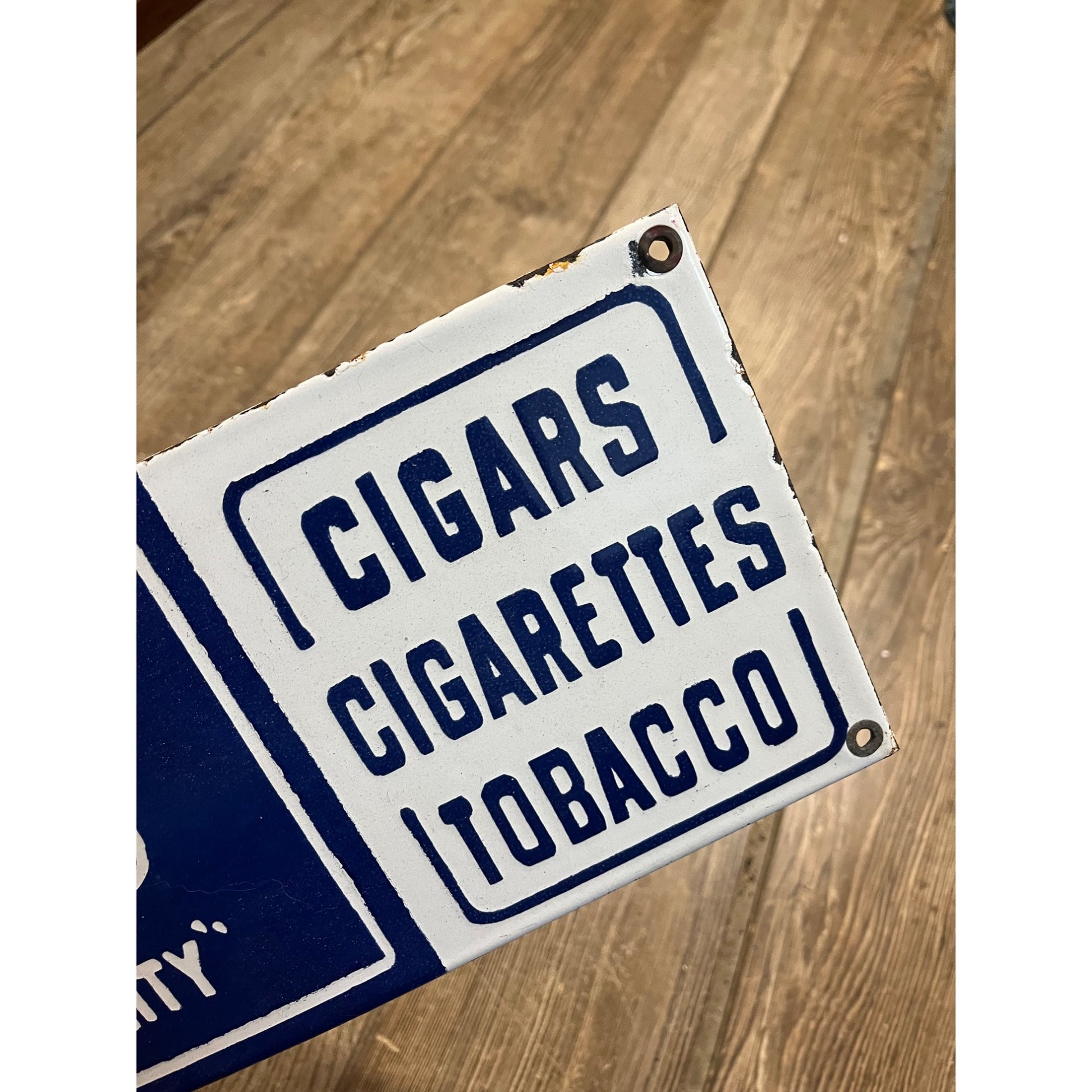 Piedmont Cigars Cigarettes Tobacco Reproduction Porcelain Sign Drug Store Advertising