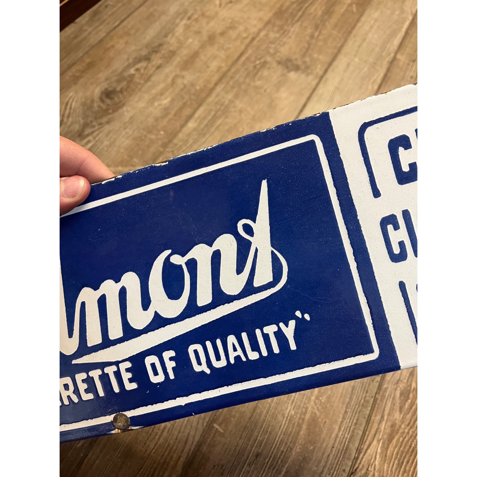 Piedmont Cigars Cigarettes Tobacco Reproduction Porcelain Sign Drug Store Advertising