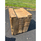 Vintage Antique Trolley National Mfg. Co. Wood Box Crate Sterling Ill Barn Door