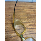 Vintage Willson Folding Hinged Safety Glasses Mesh Sides Aviation Steampunk USA