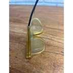 Vintage Willson Folding Hinged Safety Glasses Mesh Sides Aviation Steampunk USA