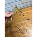 Vintage Willson Folding Hinged Safety Glasses Mesh Sides Aviation Steampunk USA