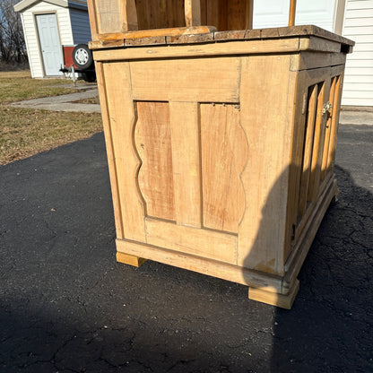 Antique Primitive Bakers Bread-Making Cabinet Cupboard