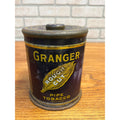1950s Vintage Granger Rough Cut Pipe Tobacco Round Tin Can