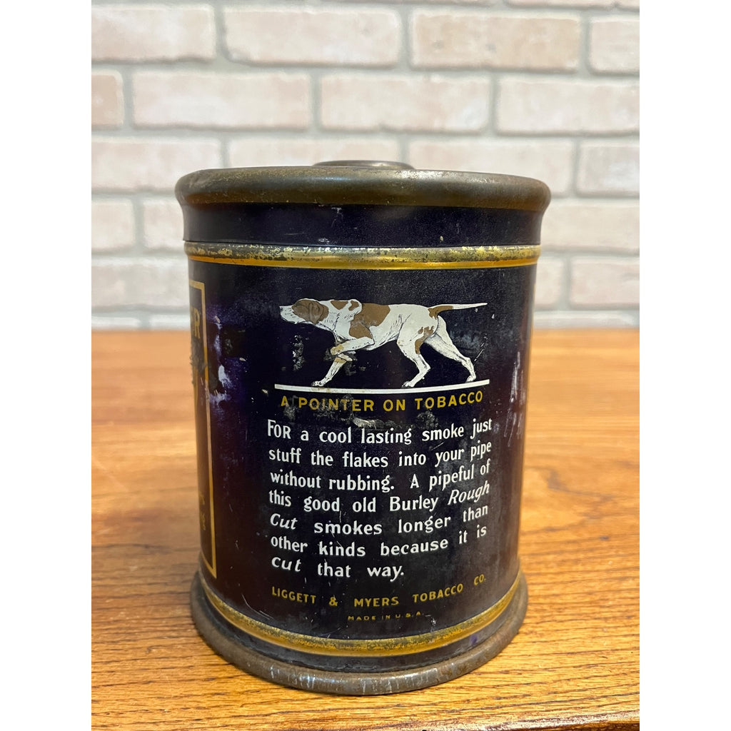 1950s Vintage Granger Rough Cut Pipe Tobacco Round Tin Can
