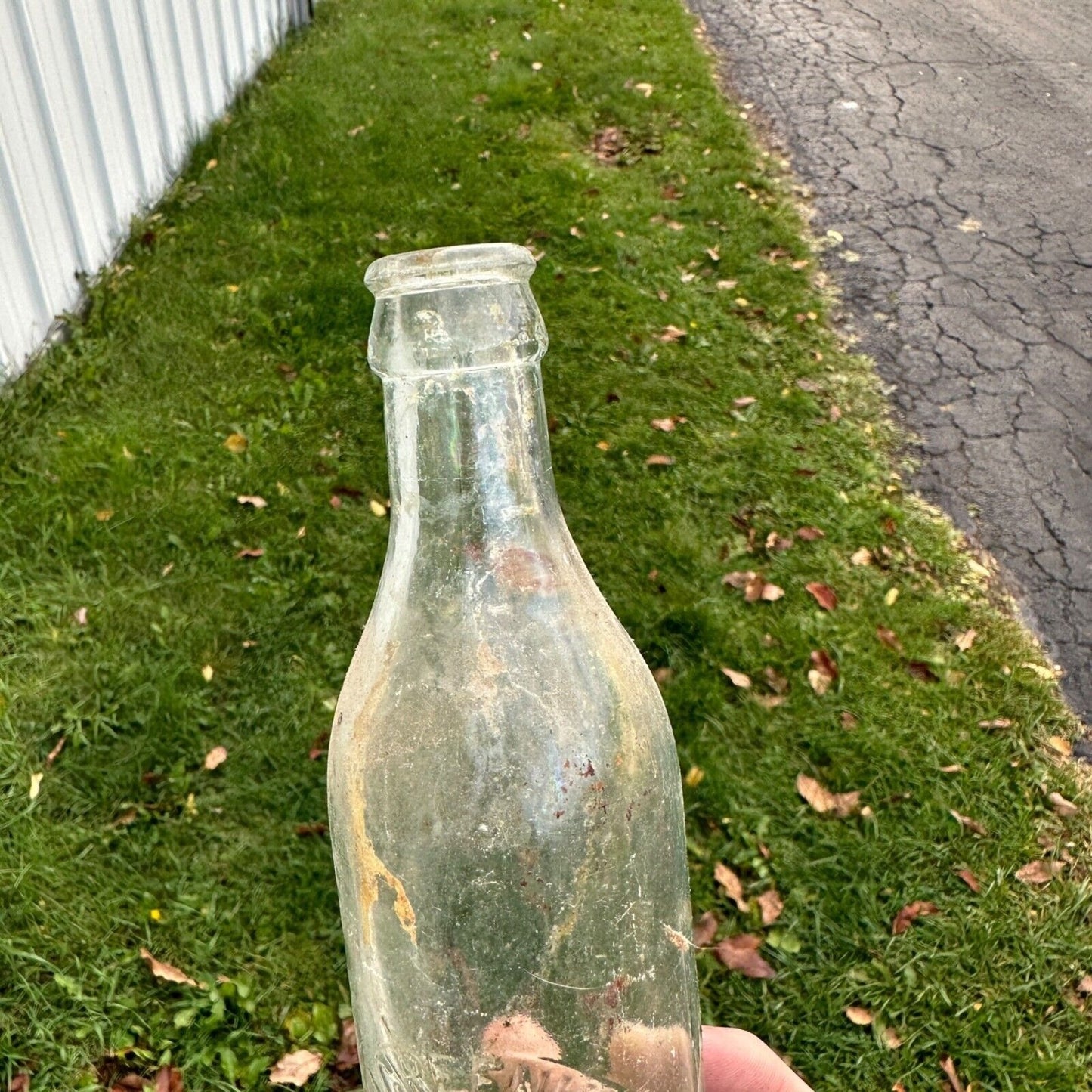 Vintage 1930s A.J. Greenkorn Oshkosh Wis Soda Bottle Embossed Wisconsin