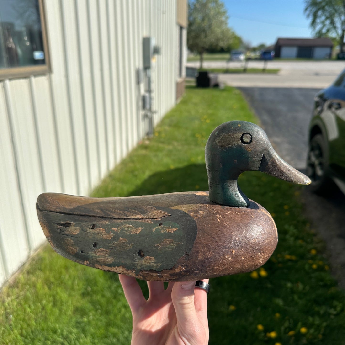 Vintage Folky Wooden Duck Decoy Balsa NICE