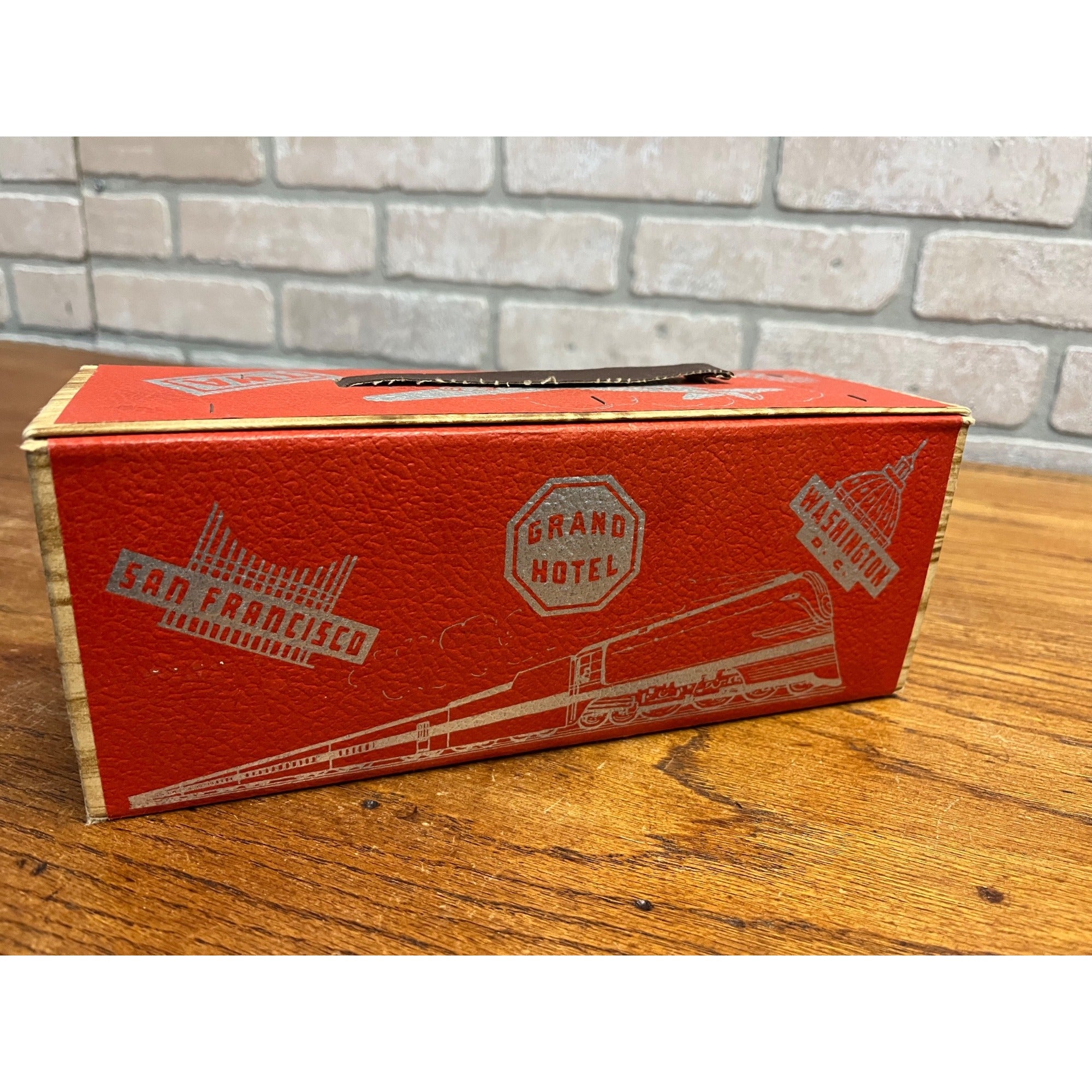 RARE Vintage 1930s Child's Travel Themed Pencil Set Railroad Airline TWA Ships