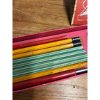 RARE Vintage 1930s Child's Travel Themed Pencil Set Railroad Airline TWA Ships