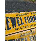 (3) RARE Vintage Early 1900s Jewel Furnaces Stoves Advertising Banner Sign Detroit