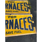 (3) RARE Vintage Early 1900s Jewel Furnaces Stoves Advertising Banner Sign Detroit