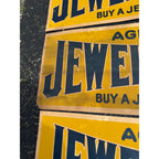 (3) RARE Vintage Early 1900s Jewel Furnaces Stoves Advertising Banner Sign Detroit