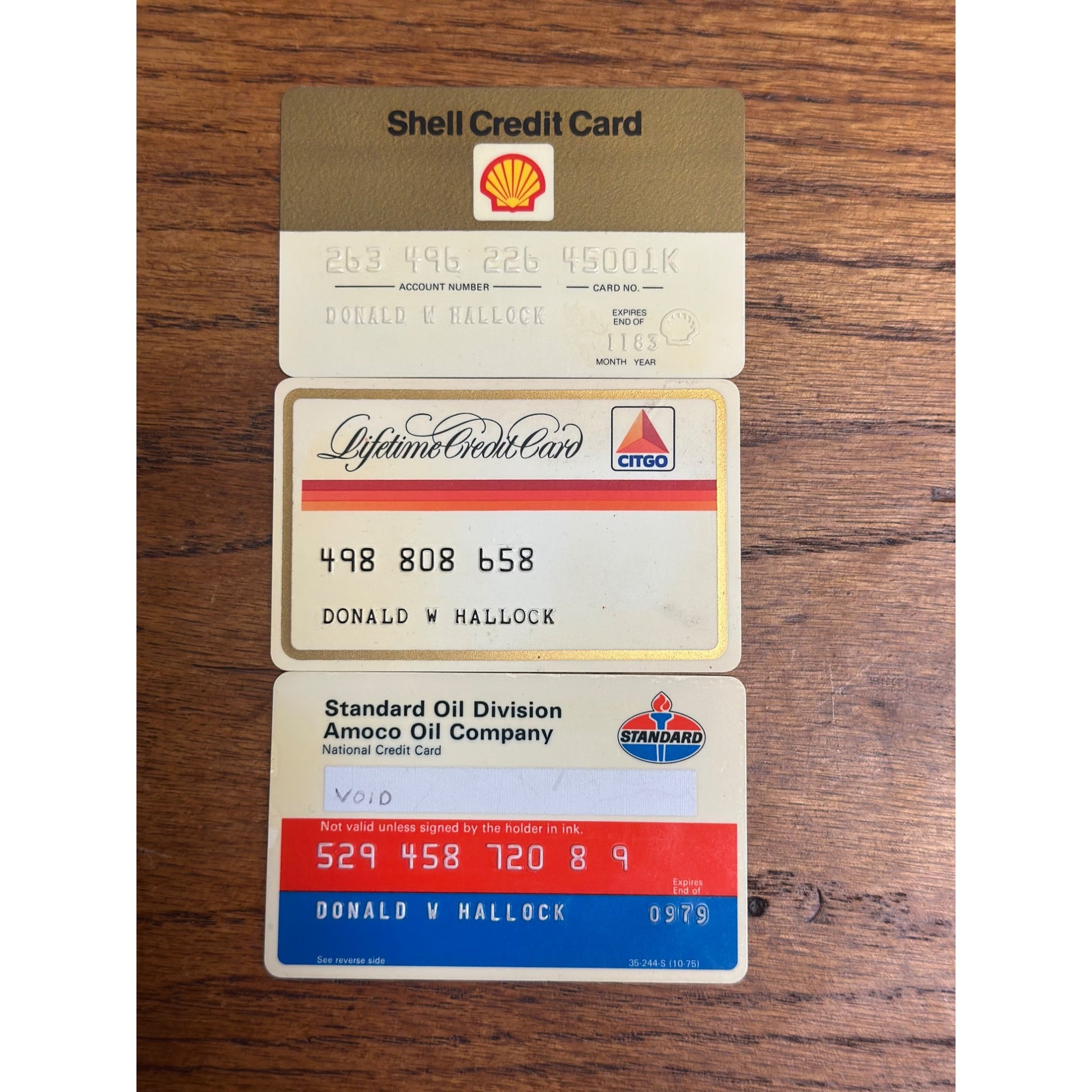 Vintage 1960s Gas Service Station Credit Charge Cards Citgo Standard Oil Shell