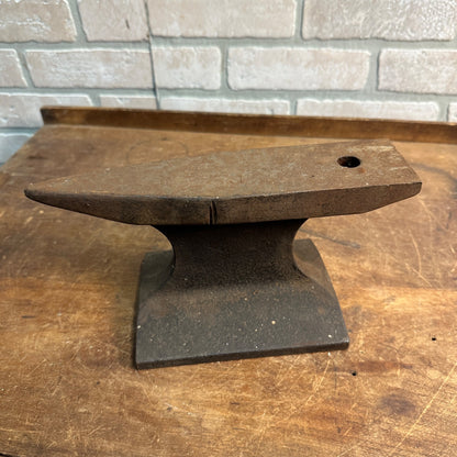 VINTAGE RAILROAD TRACK ANVIL 13LBS 10" LONG HOMEMADE BLACKSMITH FORGE FORGING