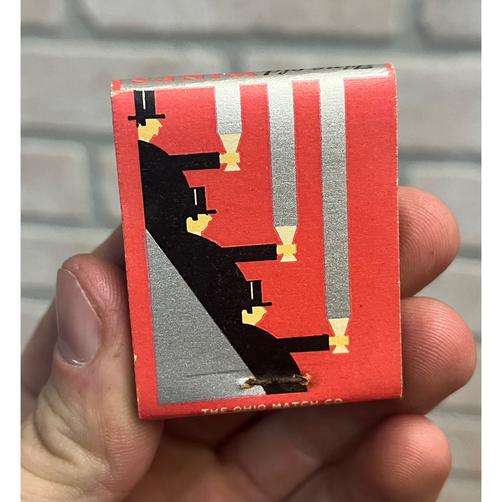 Vintage 1930s Rudy's Bank Club Tavern Bar - Hurley Wisconsin - FULL Matchbook WI