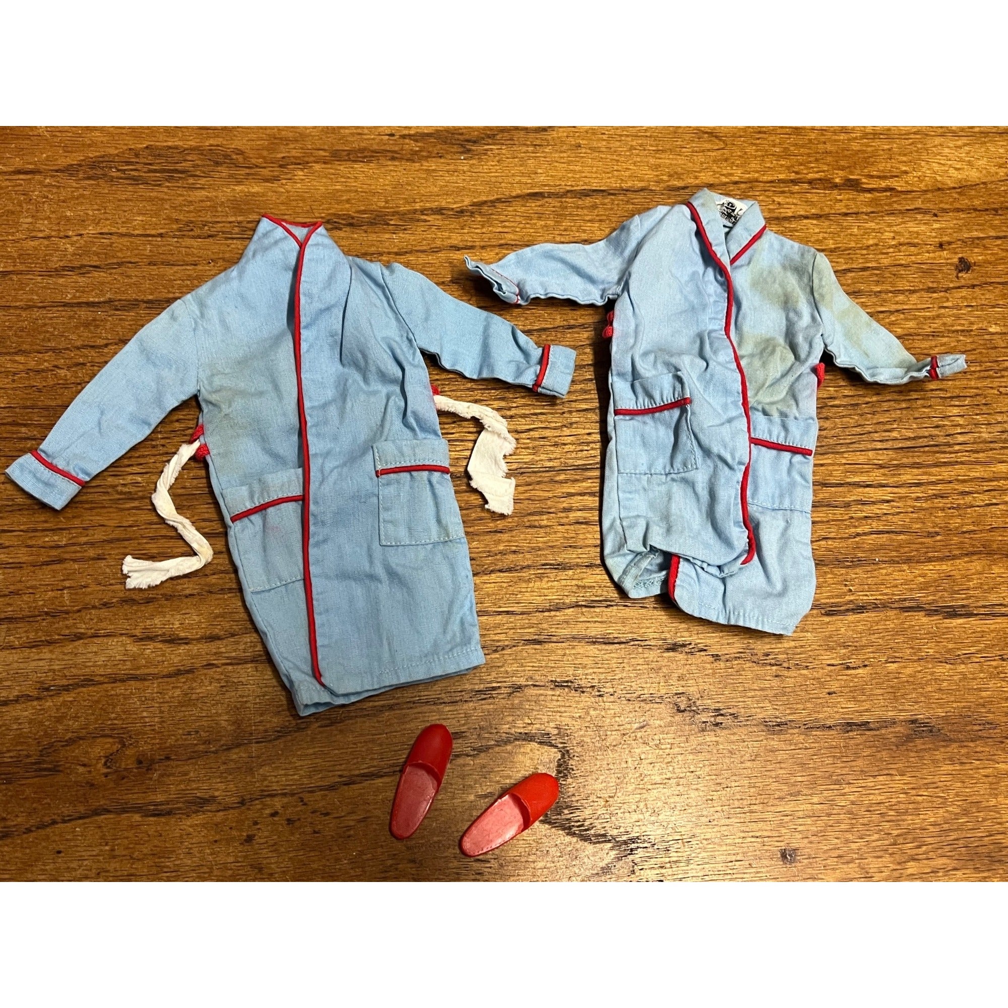 Vintage 1960s Ideal Tammy Doll Family Ted Dad Outfit Bathrobe & Slippers 9457-3
