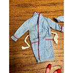 Vintage 1960s Ideal Tammy Doll Family Ted Dad Outfit Bathrobe & Slippers 9457-3
