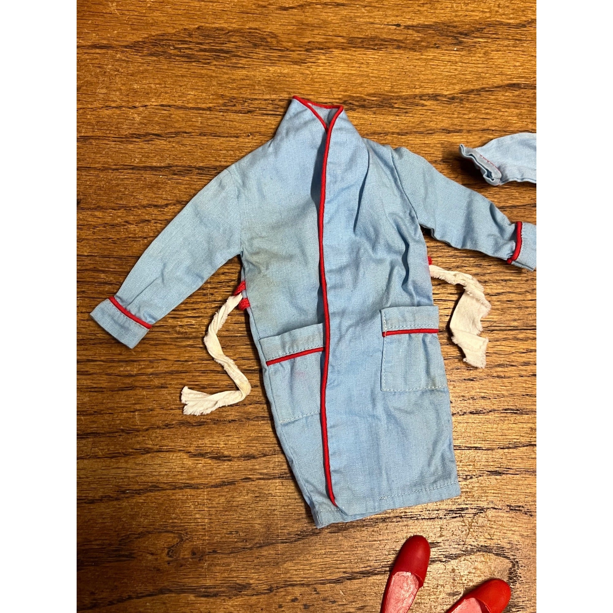 Vintage 1960s Ideal Tammy Doll Family Ted Dad Outfit Bathrobe & Slippers 9457-3