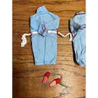 Vintage 1960s Ideal Tammy Doll Family Ted Dad Outfit Bathrobe & Slippers 9457-3