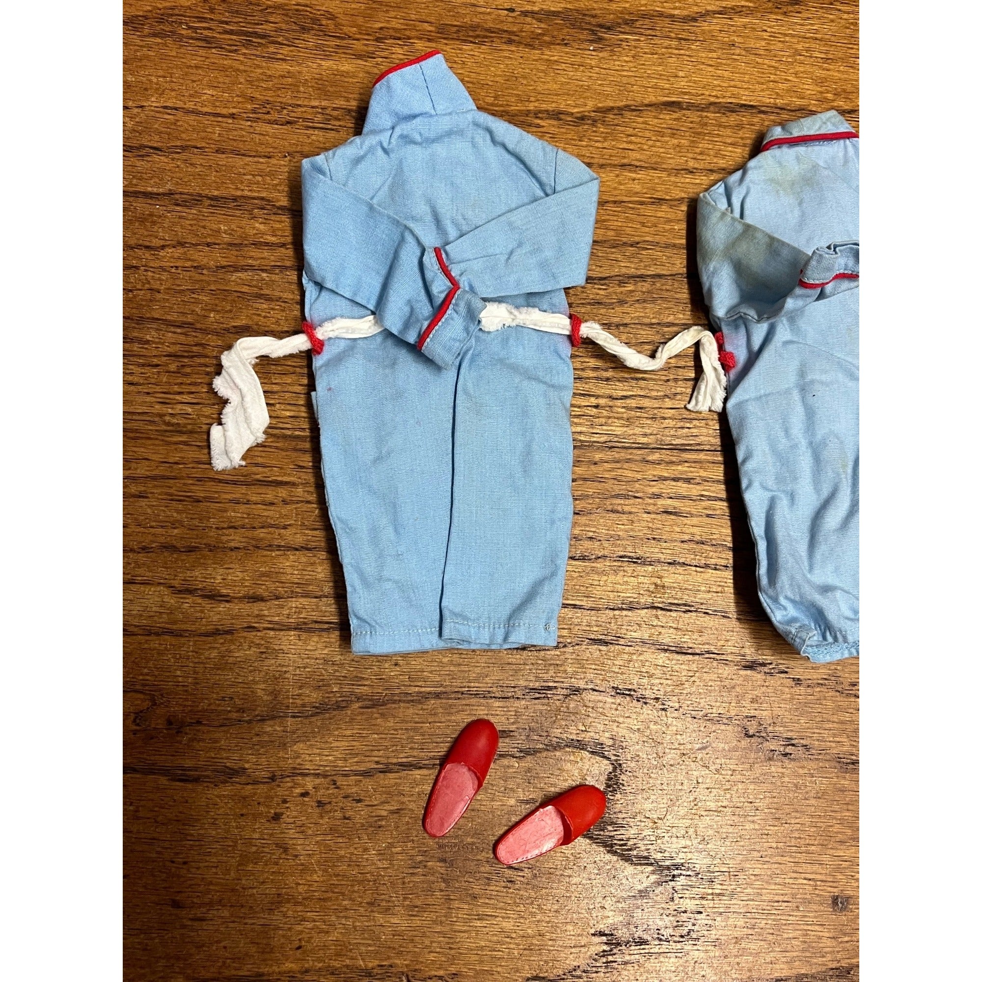 Vintage 1960s Ideal Tammy Doll Family Ted Dad Outfit Bathrobe & Slippers 9457-3