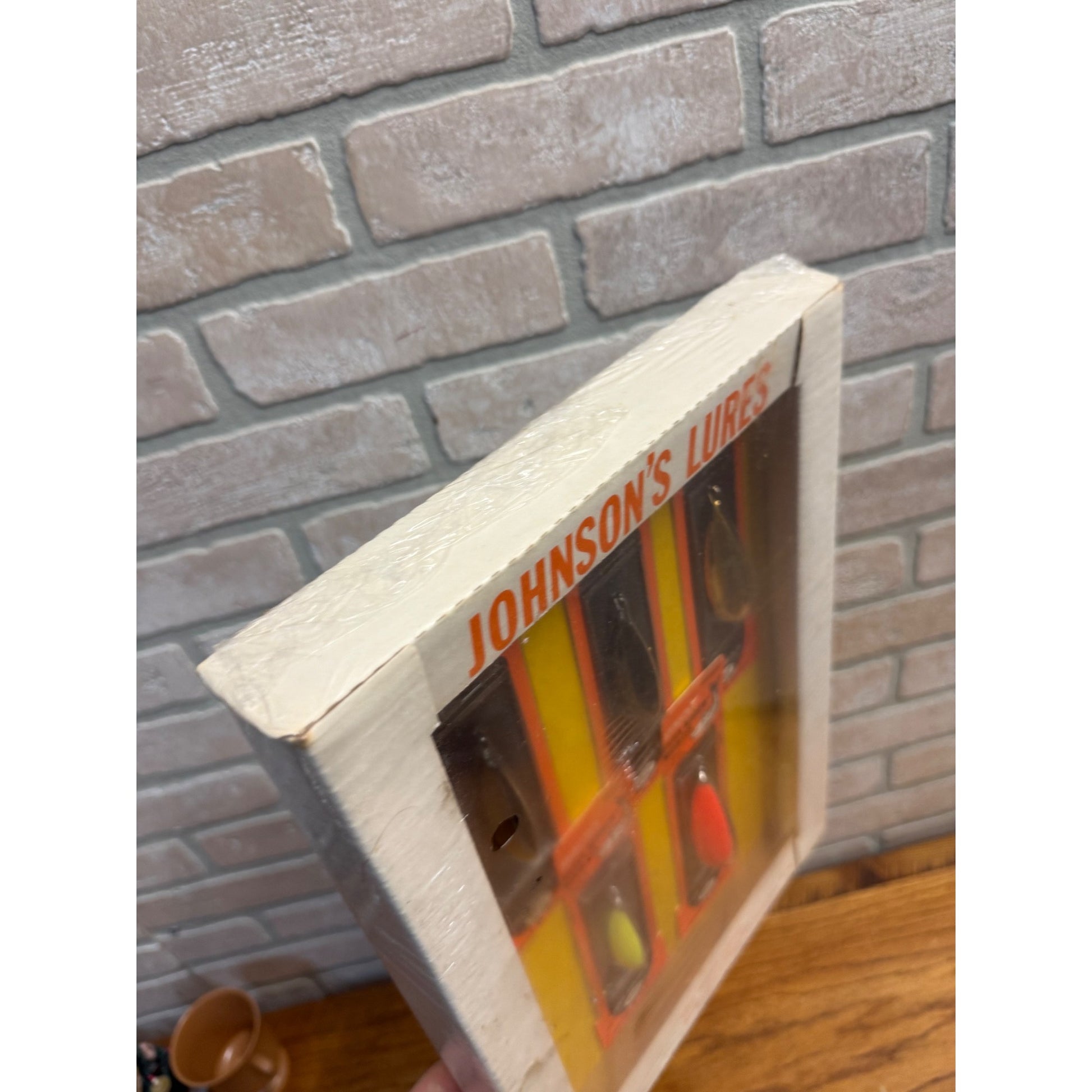 Vintage Johnson's Silver Minnow Lures Advertising Fishing Store Display Sign