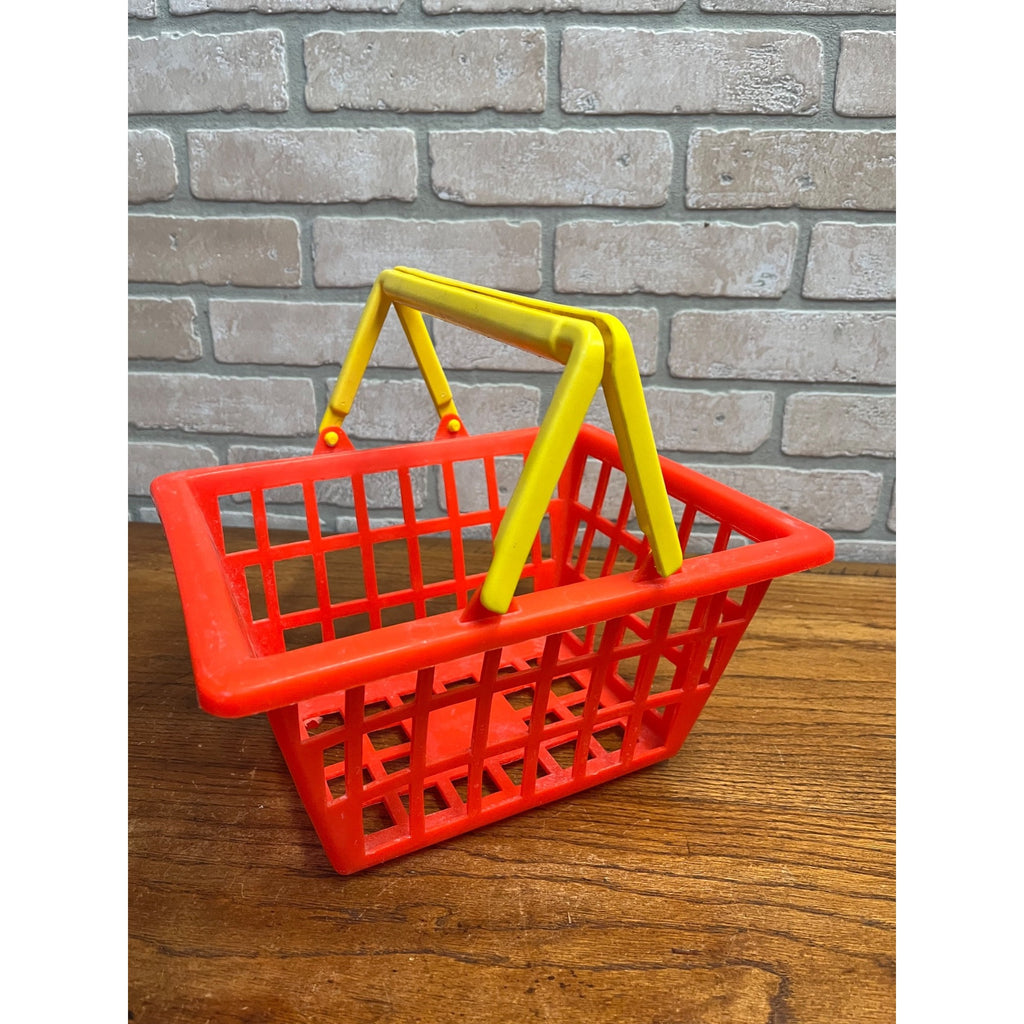 Vintage 1980s Child's Toy Shopping Grocery Cart Basket - Gay Toys Inc