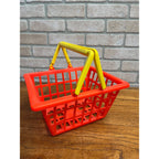 Vintage 1980s Child's Toy Shopping Grocery Cart Basket - Gay Toys Inc