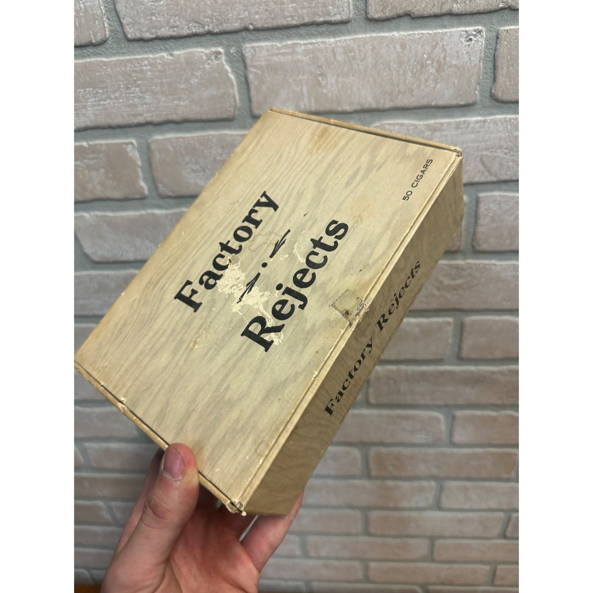 Vintage Factory Rejects Cigar Box Pressed Cardboard Advertising FX Smith's Sons Co.
