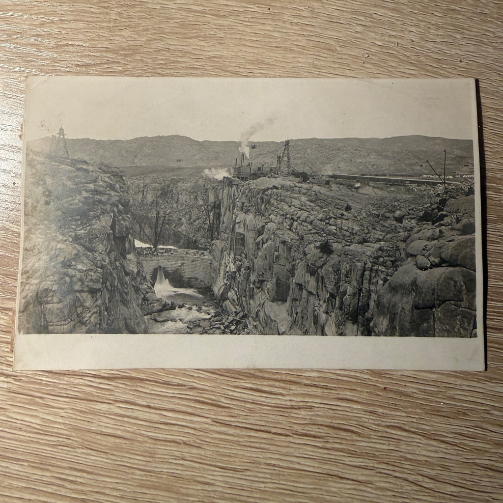 RPPC Postcard Construction Pathfinder Dam WY Site Unposted