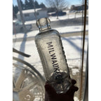 L. Werrbach c1890s Milwaukee Wis Embossed Soda Bottle Blob Top Hutchinson