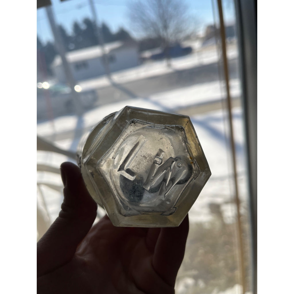 L. Werrbach c1890s Milwaukee Wis Embossed Soda Bottle Blob Top Hutchinson