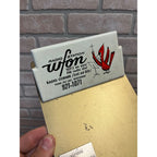 Vintage WFON Radio Fond du Lac Wisconsin Advertising Clipboard & Tie Clip Pin