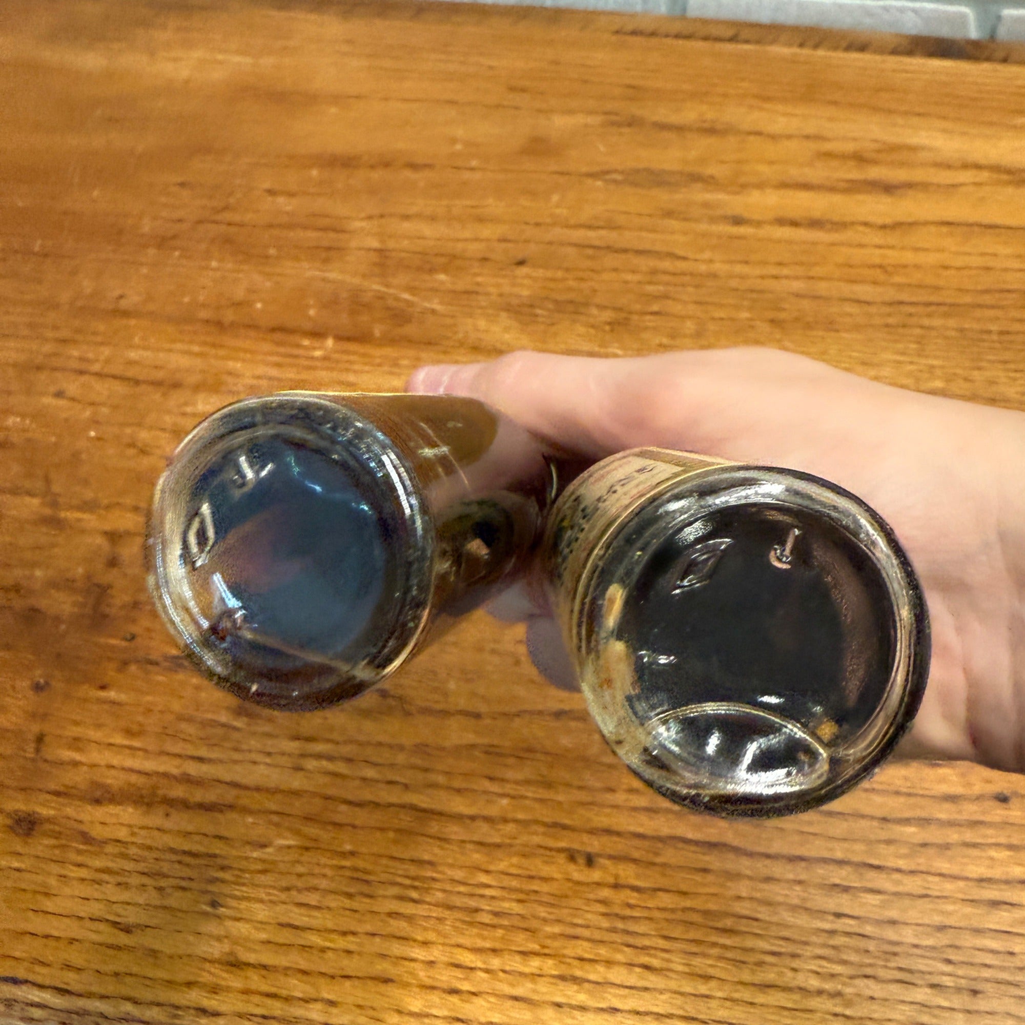 Vintage Novelty Bottles Daniel Booze Kentucky Feud Oil & Overcoat Par Beverage