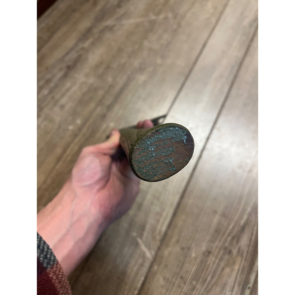 Vintage US Army Single Bit Axe w/ Wood Handle Military Green 1960s