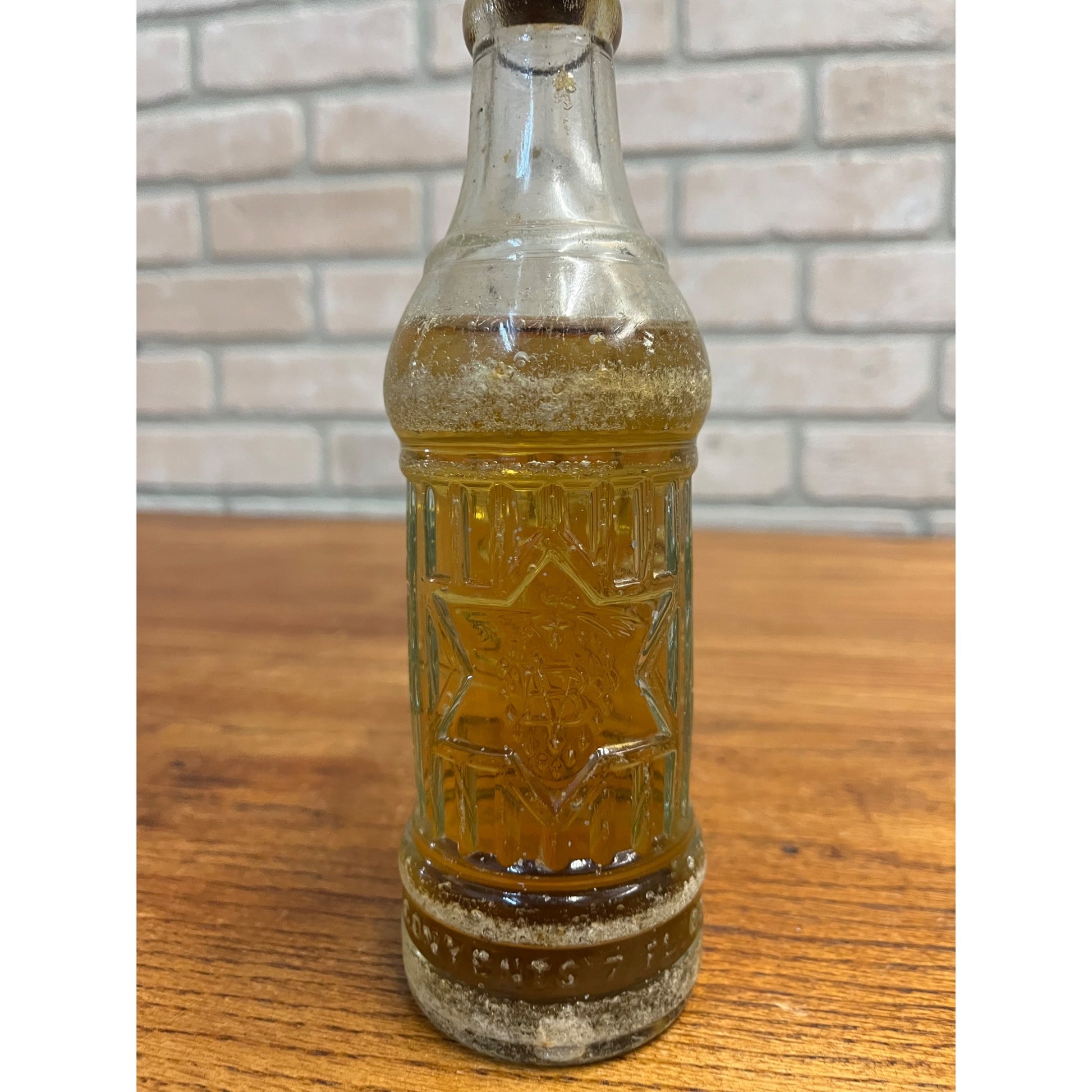 Vintage Blatz Prohibition Era Soda Bottle Embossed FULL Bottle Milwaukee 12oz