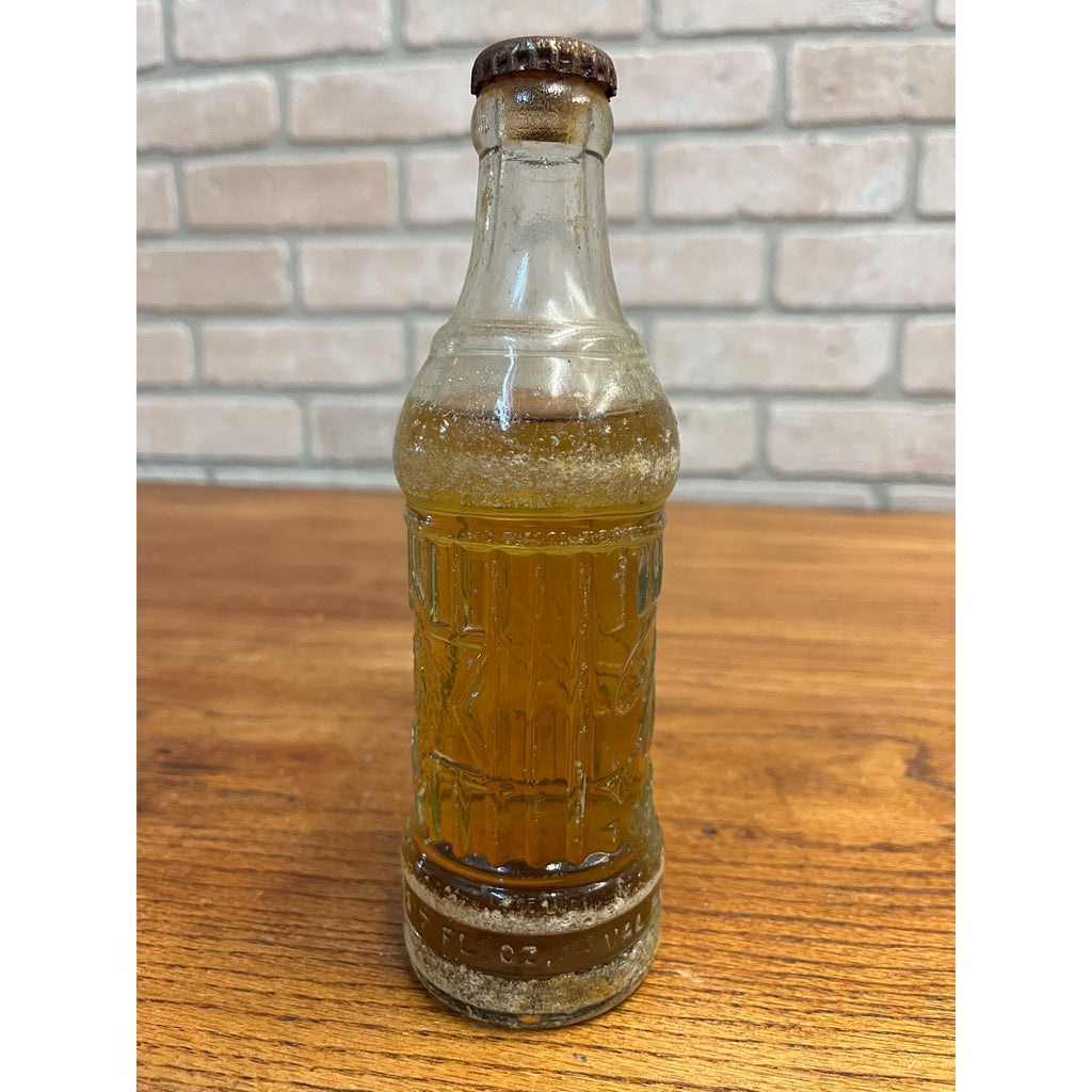 Vintage Blatz Prohibition Era Soda Bottle Embossed FULL Bottle Milwaukee 12oz