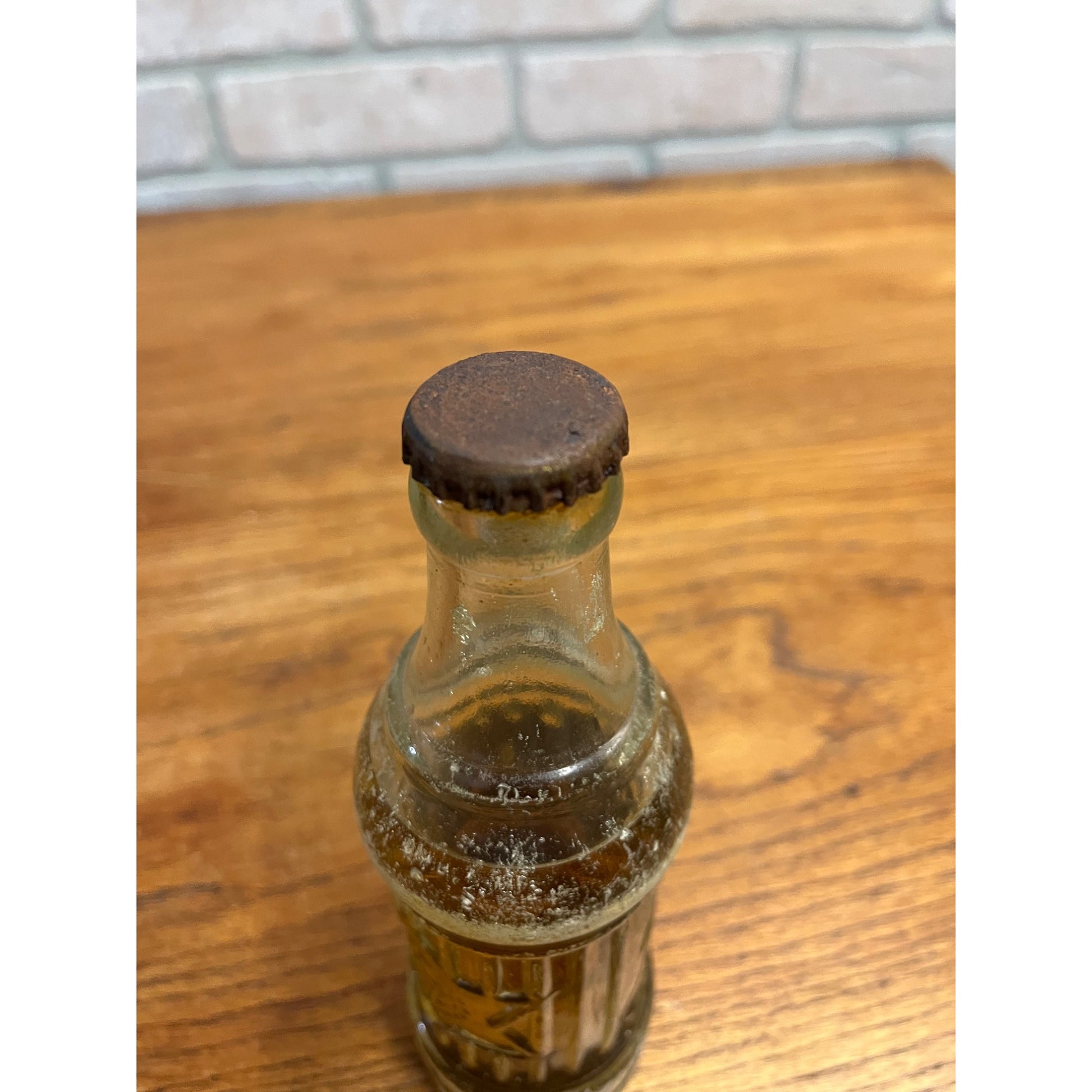 Vintage Blatz Prohibition Era Soda Bottle Embossed FULL Bottle Milwaukee 12oz