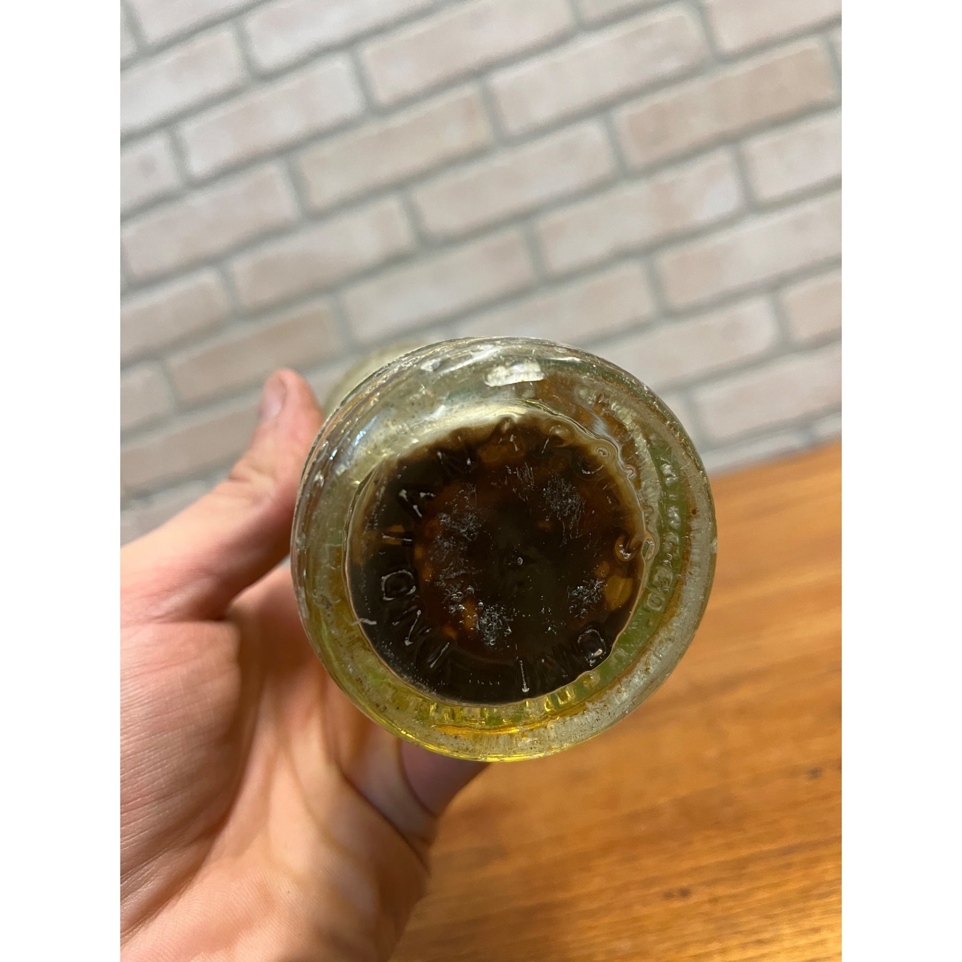 Vintage Blatz Prohibition Era Soda Bottle Embossed FULL Bottle Milwaukee 12oz