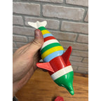 Vintage 1960s Child's Guidance Dolphin Puzzle Plastic Stacking Ring Toy + Cups